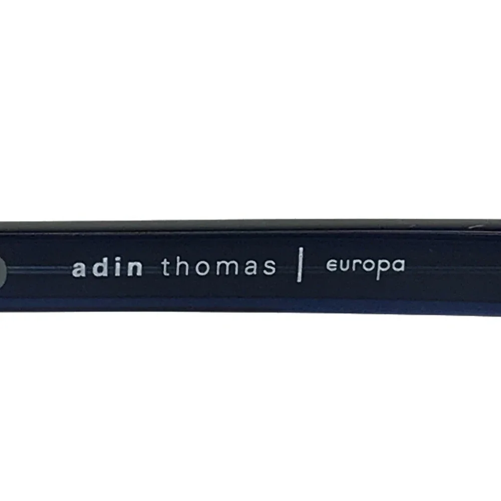 Adin Thomas Eyeglasses Frames AT-514 C3 Matte Navy Blue Gray Square 55-17-148